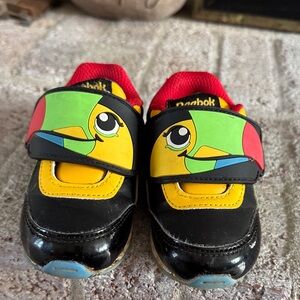 Reebok Kids Black and Yellow Toucan Sneakers